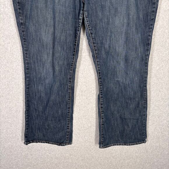 Kikit Jeans 20 Kick Flare Ankle Bootcut Stretch Faded Distressed Embroidered - Picture 3 of 10